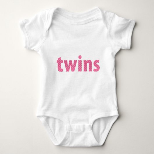 TWINS COLLECTION - Mädchen {pink} Baby Strampler (Vorderseite)