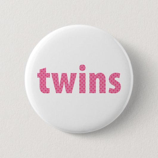 TWINS COLLECTION - Mädchen {pink} Button (Vorderseite)