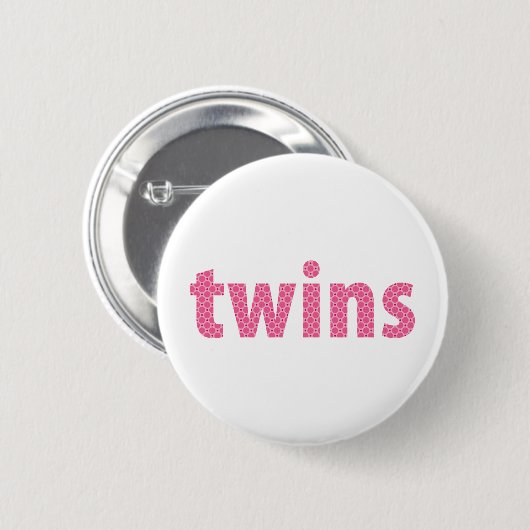 TWINS COLLECTION - Mädchen {pink} Button (Vorne & Hinten)