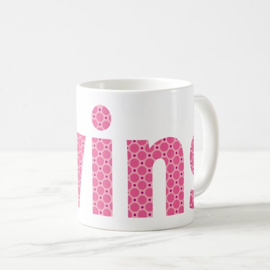 TWINS COLLECTION - Mädchen {pink} Kaffeetasse (VorderseiteRechts)