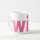 TWINS COLLECTION - Mädchen {pink} Kaffeetasse (Vorderseite Links)