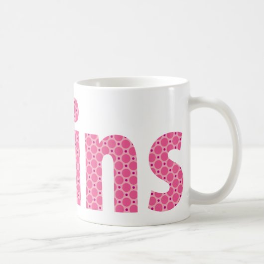 TWINS COLLECTION - Mädchen {pink} Kaffeetasse (Rechts)