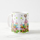 Twins Cupcake Happy Birthday Mug  Kaffeetasse (Vorderseite Links)