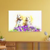 Twins Dogs Leinwanddruck (Insitu (Wohnzimmer))