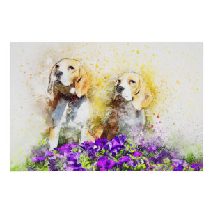 Twins Dogs Poster