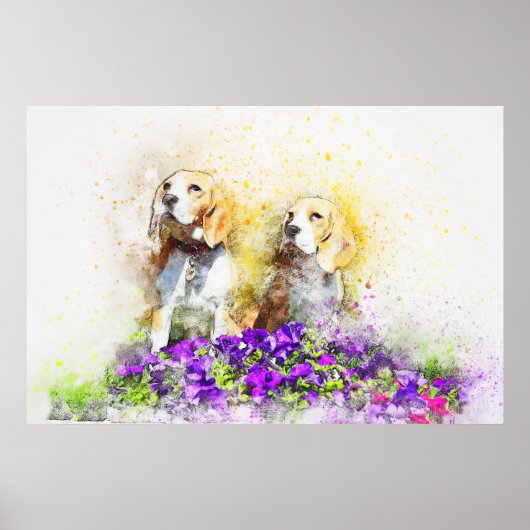Twins Dogs Poster (Vorne)