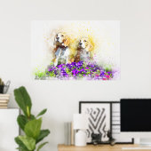Twins Dogs Poster (Heimbüro)