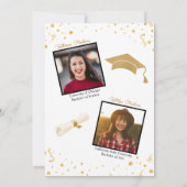 Twins Double Graduation Party Einladung (Rückseite)