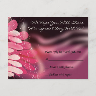 Twins Dove of Peace B'nai Mitzvah Bat Reply Card RSVP Karte