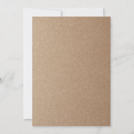 Twins Elephant Rustic Kraft Girl Baby Shower Einladung (Rückseite)