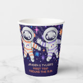 Twins Erste Reise um die Sonnenstrahlen Pappbecher (Vorderseite)