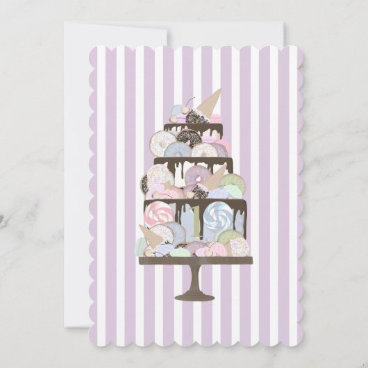 Twins erster Geburtstag Smash Cake Einladung (Rückseite)