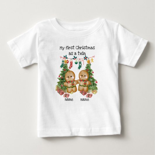 Twins erster Weihnachts-T - Shirt (Vorderseite)