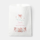 Twins Fairy Girls Mushroom House Ribbon Geburtstag Geschenktütchen (Vorderseite)