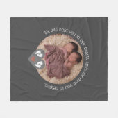Twins Fehlwagenbaby Loss Memorial Stillgeborene Fleecedecke (Vorderseite (Horizontal))