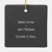 Twins Fehlwagenbaby Loss Memorial Stillgeborene Keramikornament (Rückseite)