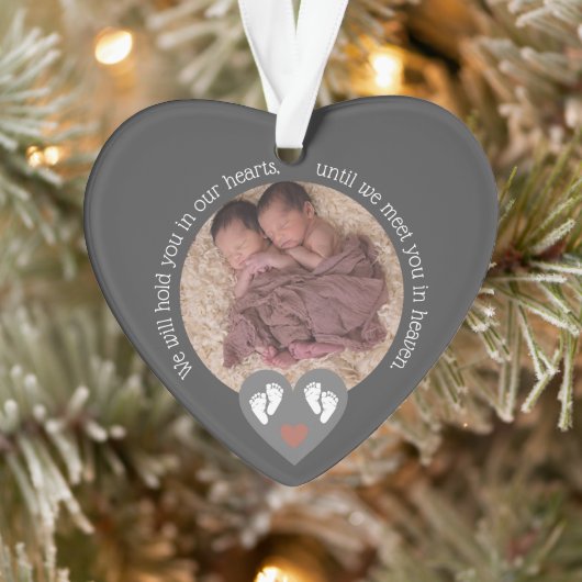 Twins Fehlwagenbaby Loss Memorial Stillgeborene Ornament (Baum)