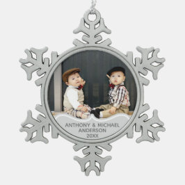 TWINS First Christmas FOTO Ornament Babys