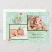 Twins Folk Art Green Ankündigung (Vorne/Hinten)