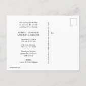 Twins Foto Collage Kindergeburtserklärung Ankündigungspostkarte (Rückseite)