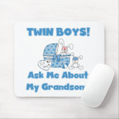Twins Fragte über meine Enkel Tshirts und Geschenk Mousepad (Mit Mouse)