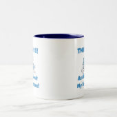 Twins Fragte über meine Enkel Tshirts und Geschenk Zweifarbige Tasse (Mittel)