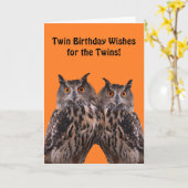 Twins Geburtstagskarte Karte (Gelbe Blume)