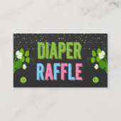 Twins Gender Reveal 2 Peas in einem Pod Diaper Raf Begleitkarte (Rückseite)