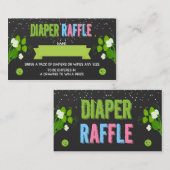 Twins Gender Reveal 2 Peas in einem Pod Diaper Raf Begleitkarte (Vorne/Hinten)