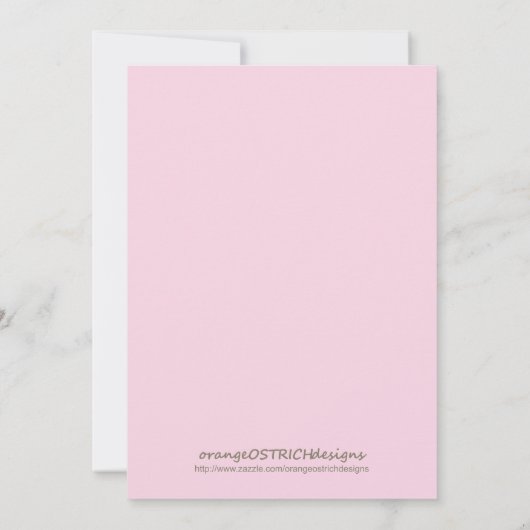 Twins Girls Girl Birth Ankündigung (Rückseite)