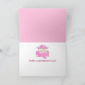 Twins Girls Herzlichen Glückwunsch Karte (Innenseite)