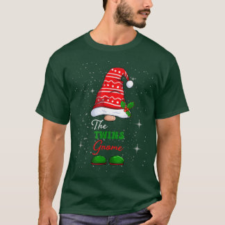 Twins Gnome Familie Matching Weihnachten Funny Paj T-Shirt