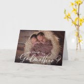 Twins Godmutters Vorschlag Foto Karte (Gelbe Blume)