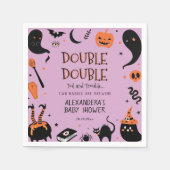 Twins Halloween Baby Dusche Serviette (Vorderseite)