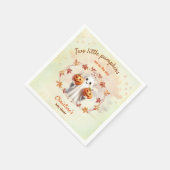 Twins Halloween Pumpkin Ghost Unisex Baby Dusche Serviette (Ecke)