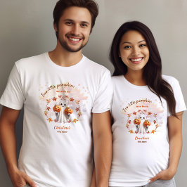 Twins Halloween Pumpkin Ghost Unisex Baby Dusche T-Shirt