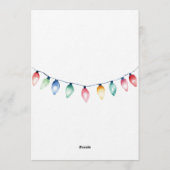 Twins Holiday Lights Baby Shower Invitation Einladung (Rückseite)