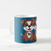 Twins Hund Kaffeetasse (Vorderseite Links)