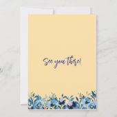 Twins in Bloom Baby Shower Einladung (Rückseite)