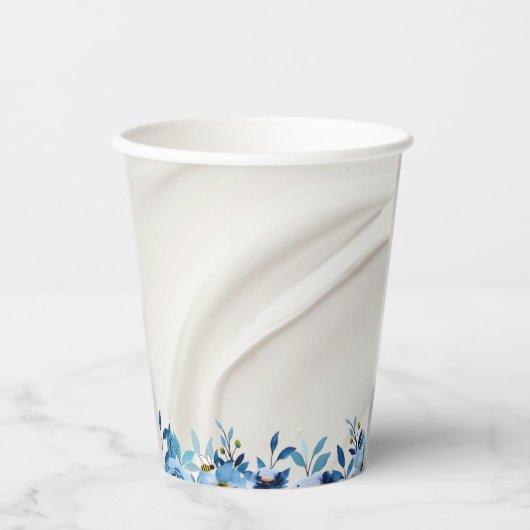 Twins in Bloom Baby Shower Pappbecher (Vorderseite)