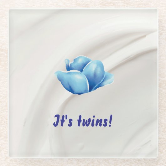 Twins in Bloom Glasuntersetzer (Vorderseite)