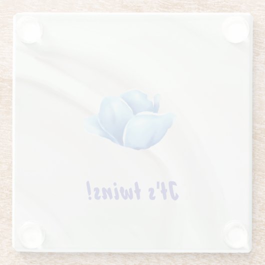 Twins in Bloom Glasuntersetzer (Rückseite)