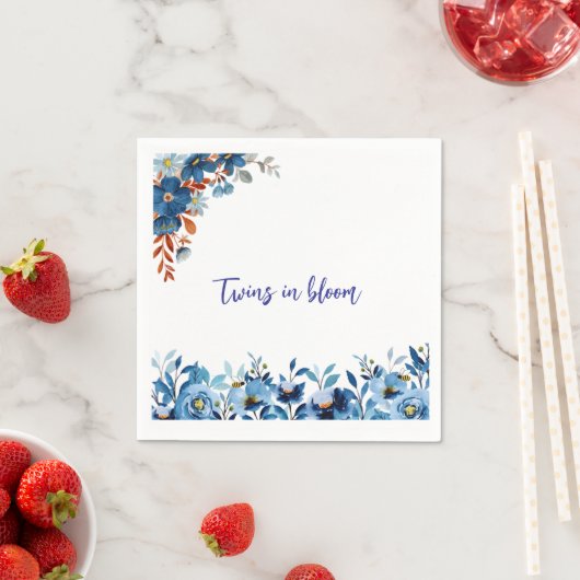 Twins in Bloom Serviette (Beispiel)