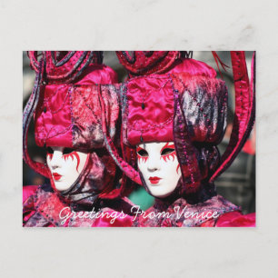 Twins in Venedig Postkarte