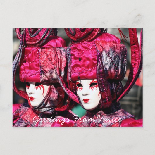 Twins in Venedig Postkarte (Vorderseite)