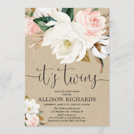 Twins-Junge-Girl-Dusche Einladung