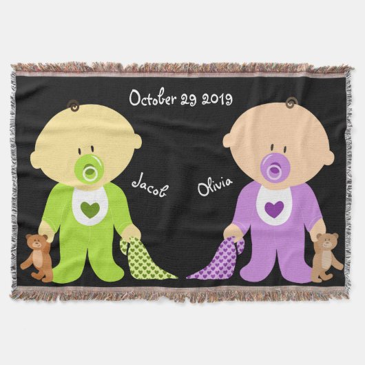 Twins Keepake Throw Blanket Decke (Vorderseite)