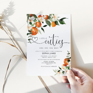 Twins Kleine Süssen Babydusche Einladung