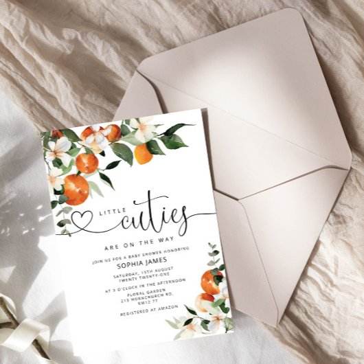 Twins Kleine Süssen Babydusche Einladung