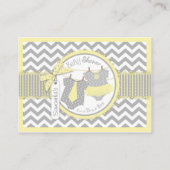 Twins Krawatte Tutu Diaper Raffle Ticket Begleitkarte (Rückseite)